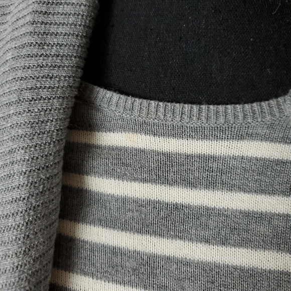 Anthropologie Change of the Moon Stripe Scarf Sweater Size XS - Picture 4 of 11